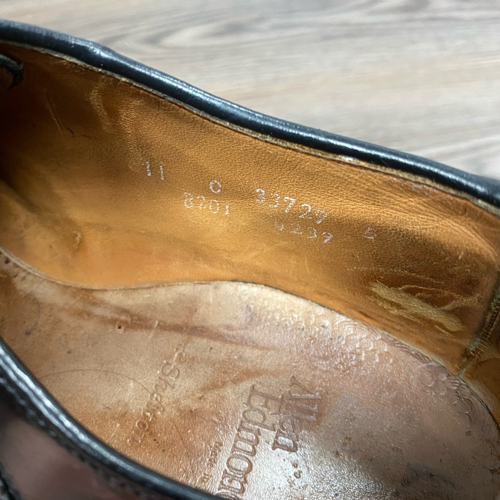 Allen Edmonds Shelton Black Saddle Oxfords 11 C - Picture 11 of 11